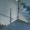 Edelstahl-Glas-Gel&auml;nder ohne Handlauf