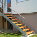 Edelstahl-Querstab-Gel&auml;nder